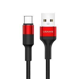 USAMS Kabel USB Usams U5 USB-C 1,2m czerwony