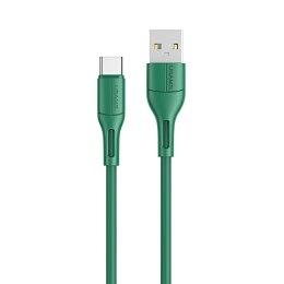 USAMS Kabel USB Usams U68 USB-C 1m Fast Charge -zielony