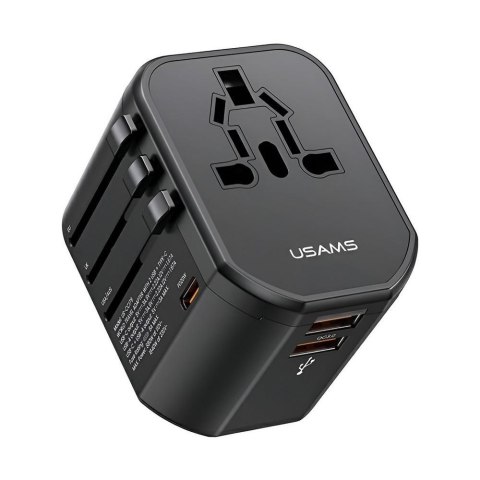 USAMS Ładowarka sieciowa Usams T59 Adapter podróżny US/AU/EU/UK 20W 4w1 2xUSB+1xUSB-C