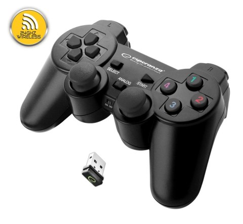 ESPERANZA Gamepad bezprzewodowy 2.4GHz PS3/PC USB Esperanza "Gladiator" czarny