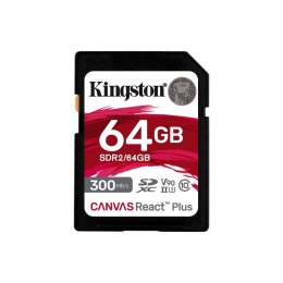 Kingston Karta pamięci Kingston SDXC Canvas React Plus 64GB UHS-II U3