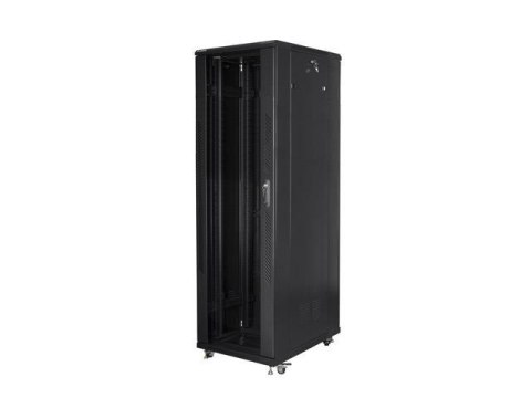 LANBERG Szafa instalacyjna Rack stojąca 19" 42U 800x800 Drzwi Szklane czarna Lanberg (flat pack)