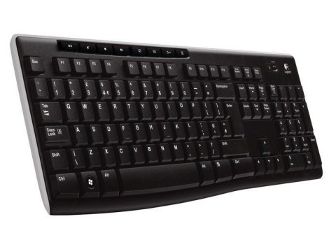 LOGITECH Klawiatura bezprzewodowa Logitech K270 czarna