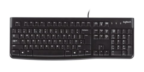 LOGITECH Klawiatura przewodowa Logitech K120 Czarna