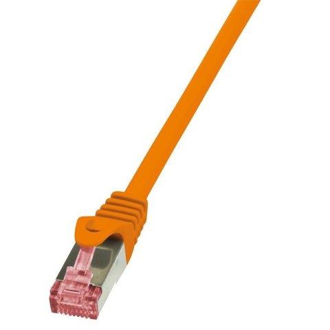 LogiLink Patchcord LogiLink CQ2018S CAT.6 S/FTP 0,25m, pomarańczowy