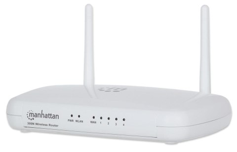 Manhattan Router bezprzewodowy Manhattan 525466 N300 4xLAN, 1x WAN, QoS