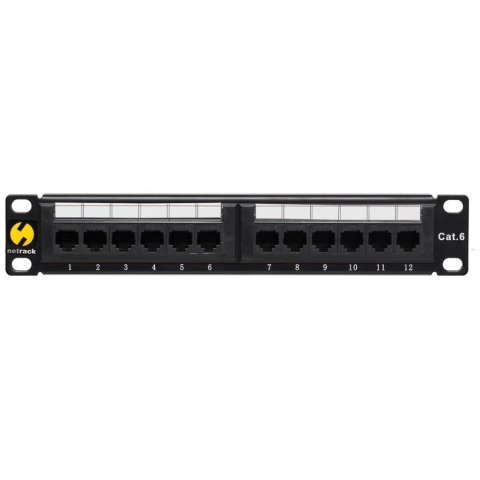 NETRACK Patch panel 10'' Netrack 12-portów kat. 6 UTP