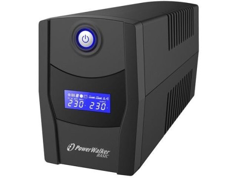 POWER WALKER Zasilacz awaryjny UPS Power Walker Line-Interactive 600VA STL FR 2xPL USB RJ11/45 In/Out