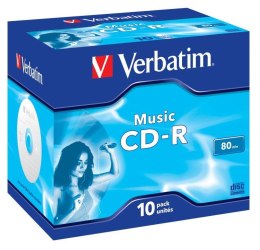 VERBATIM CD-R Verbatim Music 80min (jewel case 10)