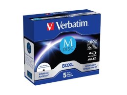 VERBATIM M-DISC BD-R Verbatim 100GB X4 Printable (5 Jewel Case)