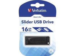 VERBATIM Pendrive Verbatim 16GB Slider USB 2.0