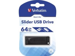 VERBATIM Pendrive Verbatim 64GB Slider USB 2.0