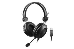 A4TECH Słuchawki z mikrofonem A4tech HU-35 czarne USB