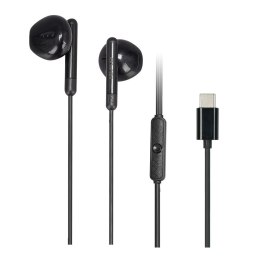 AWEI Słuchawki z mikrofonem Awei PC-6T stereo USB-C czarne