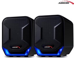Audiocore Głośniki Audiocore AC865B komputerowe 6W USB Blue&Black