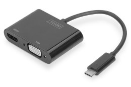 Digitus Adapter graficzny DIGITUS HDMI/ VGA 4K 30Hz UHD na USB 3.1 Typ C, z audio