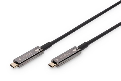 Digitus Kabel DIGITUS połączeniowy hybrydowy AOC USB 3.1 Typ C/USB Typ C 4K 60Hz 10m