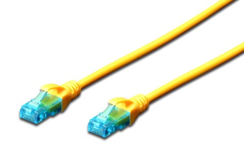 Digitus Patchcord DIGITUS UTP kat. 5e 25m PVC żółty