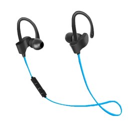 ESPERANZA Słuchawki z mikrofonem Esperanza EH188B Douszne Bluetooth Sportowe czarno-niebieski