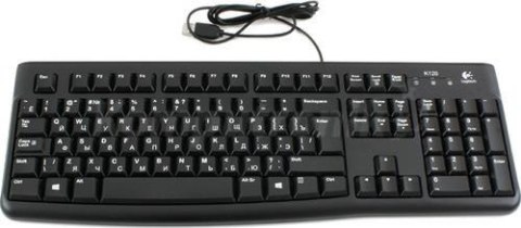 LOGITECH Klawiatura przewodowa Logitech K120 USB cyrylica czarna