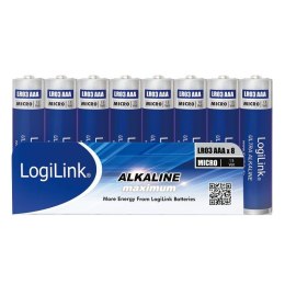 LogiLink Baterie alkaliczne LR03 LogiLink LR03F8, AAA, Micro, 8szt