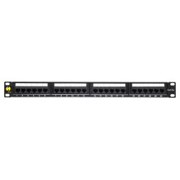 NETRACK Patch panel 19'' Netrack 1U, 24-porty kat. 5e UTP, z półką