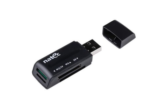 Natec Czytnik kart Natec Mini Ant 3 SDHC MMC M2 MicroSD USB 2.0 Black