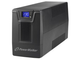 POWER WALKER Zasilacz awaryjny UPS Power Walker Line-Interactive 600VA SCL 2x Schuko 230V RJ11/45 In/Out USB LCD