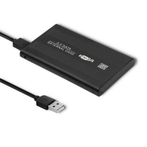 Qoltec Obudowa/kieszeń Qoltec do dysków HDD/SSD 2.5" SATA3 | USB 2.0 | Czarny