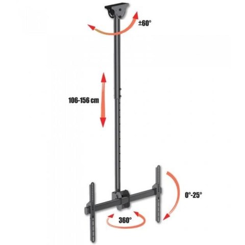 Techly Uchwyt sufitowy Techly 37"-70", 50kg regulowany