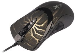 A4TECH Mysz przewodowa A4Tech EVO XGame Oscar X747 laserowa Gaming USB czarno-złota