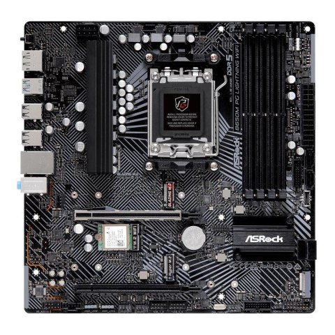 Asrock Płyta ASrock B650M PG LIGHTNING WIFI /AMD B650/DDR5/SATA3/M.2/USB3.2/WiFi/BT/PCIe4.0/AM5/mATX