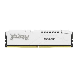 Kingston Pamięć DDR5 Kingston FURY Beast 32GB (1x32GB) 6400MHz CL32 1,4V White XMP