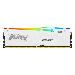 Kingston Pamięć DDR5 Kingston FURY Beast RGB 16GB (1x16GB) 6000MHz CL30 1,4V White EXPO