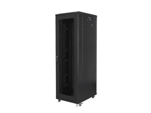 LANBERG Szafa instalacyjna Rack stojąca 19" 42U 800x800 Drzwi perforowane czarna Lanberg (flat pack)