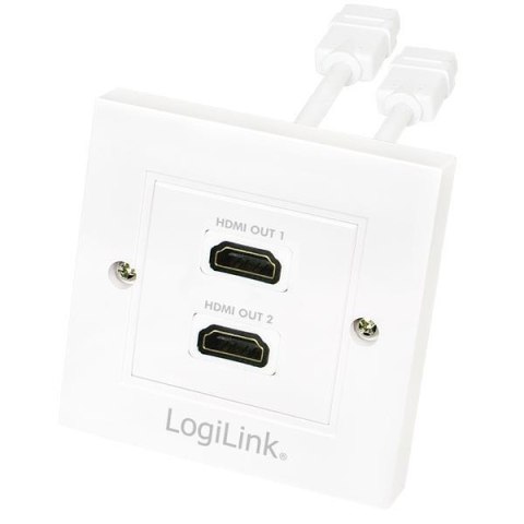 LogiLink Gniazdo natynkowe 2x HDMI AH0015 LogiLink białe