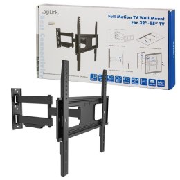 LogiLink Uchwyt ścienny LogiLink do telewizora LCD/LED nachylenie -20°/+10°, VESA 400x400, 32-55