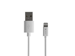 Natec Kabel Natec Prati Lightning / iPhone -> USB-A 1m MFI Biały