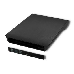 Qoltec Obudowa/kieszeń Qoltec na napęd optyczny CD/DVD SATA | USB3.0 | 9.5mm