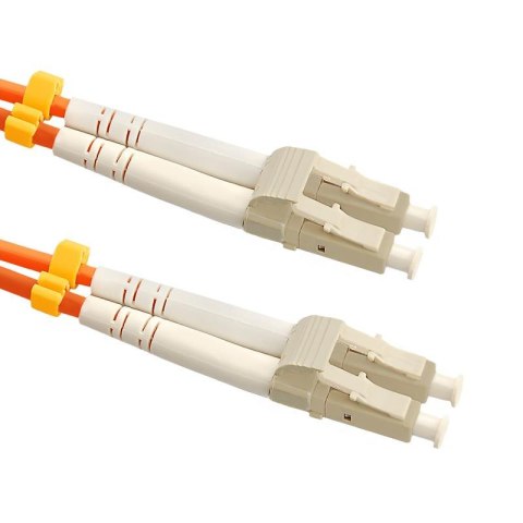 Qoltec Patchcord Światłowodowy Qoltec LC-LC | Multimode | 50/125U | OM2 | Duplex | 1m