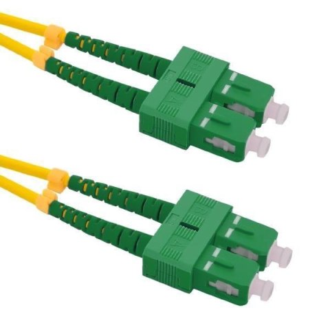 Qoltec Patchcord Światłowodowy Qoltec SC/APC-SC/APC SM 9/125 G652D 1m