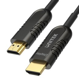 UNITEK Kabel optyczny HDMI Unitek Y-C1076BK HDMI 2.0, AOC, 4K 60Hz, 12m