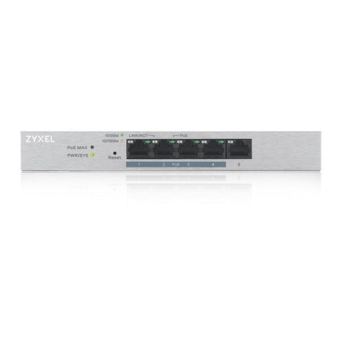 ZYXEL Switch zarządzalny Zyxel GS1200-5HP v2 5x10/100/1000 4xPoE+ RJ45