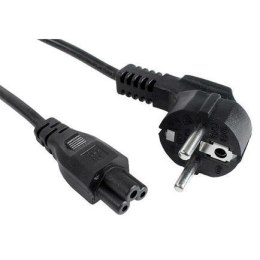 AKYGA Kabel zasilający Akyga AK-NB-01A CEE 7/7 - IEC C5 do notebooka (koniczynka) 250V/50Hz 2,5A 1,5m czarny