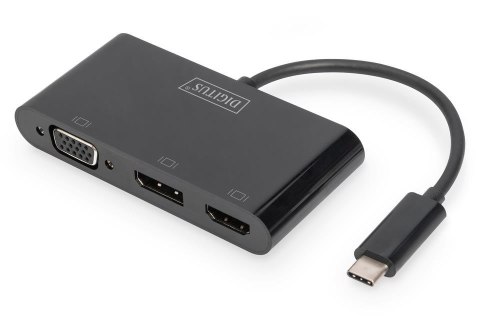 Digitus Kabel adapter DIGITUS USB 3.1 Typ C na HDMI/VGA/DP 4K 30Hz UHD z audio