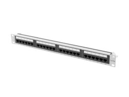 LANBERG Patch panel Lanberg 24 port 1U kat.6A szary