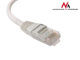 Maclean Patchcord Maclean MCTV-647 UTP 5e wtyk-wtyk 10m szary