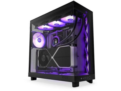 NZXT Obudowa NZXT H6 Flow RGB Midi Tower czarna z oknem