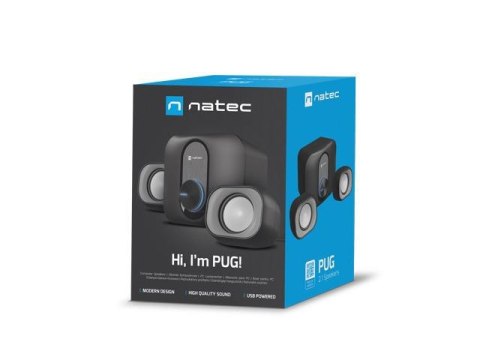 Natec Głośniki Natec Pug 11W RMS 2.1 Czarne