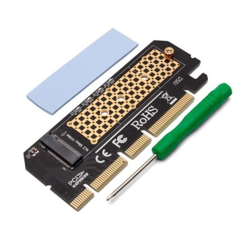 SAVIO Karta rozszerzeń, adapter M.2 NVMe M-Key PCI-E Savio AK-41